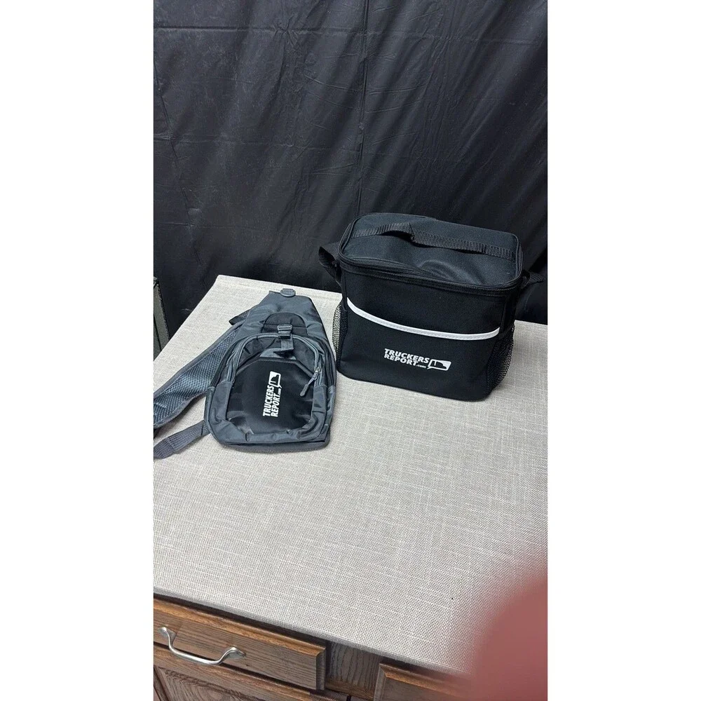 Truckers Report Promotional Sling Bag and Insulated Cooler Bag Set